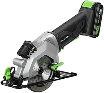 GALAX PRO 20V Cordless Mini Circular Saw 4-1/2" with Laser Guide & 2 Blades
