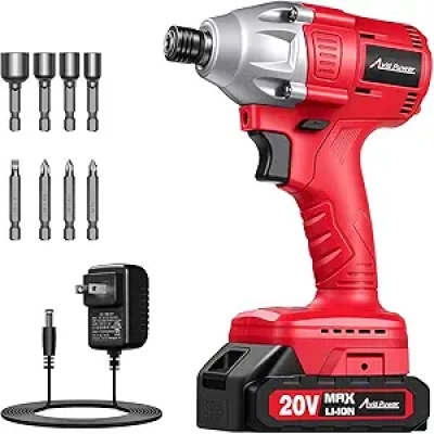 AVID POWER 20V Brushless Impact Driver Kit 250N.m - 2-Speed Cordless Driver Set