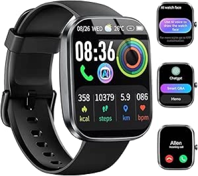 AI Smart Watch with ChatGPT - 1.91" Bluetooth Calling Smartwatch for Men & Women