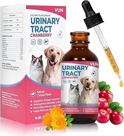 Dog & Cat UTI Treatment Drops - Cranberry & D-Mannose Bladder Support