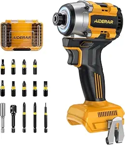 20V Brushless Cordless Impact Driver - 2390 In-lbs, DeWalt Compatible, Bare Tool