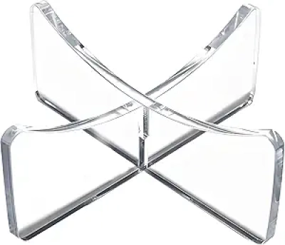 4-Pack Clear Acrylic Basketball Stand - Display Holder for Sports Balls & Memorabilia