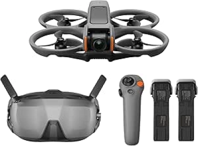 DJI Avata 2 Fly Smart Combo - 4K FPV Drone with Goggles & 3 Batteries