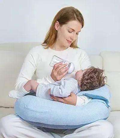 5-in-1 Nursing Pillow with Arm Support - Ergonomic Breastfeeding Cushion for Mom & Baby