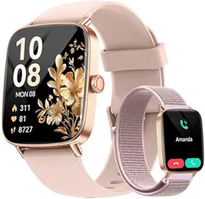 Smart Watch for Women 1.85" HD - Fitness Tracker, Heart Rate Monitor, IP68 Waterproof