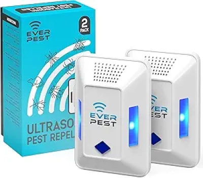 Ultrasonic Pest Control Repeller 2-Pack - Safe for Pets & Family