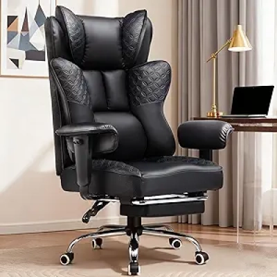 GTRACING Big and Tall Office Chair 400LBS - Ergonomic Gaming Chair with Lumbar Support