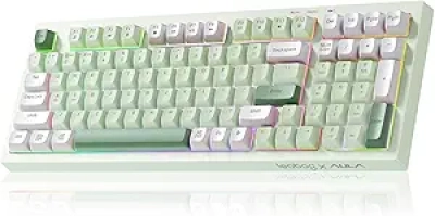 LEOBOG x Aula K99 Wireless Gaming Keyboard - RGB Mechanical Feeling Full Size with Number Pad