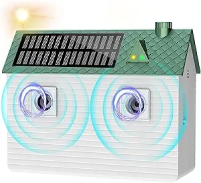 tuncate® Solar Anti Barking Device - Ultrasonic Dog Bark Deterrent for All Sizes