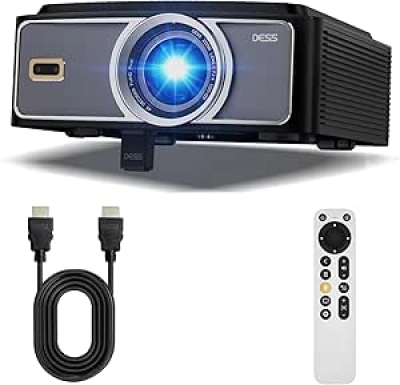 4K WiFi Bluetooth Projector - DESS C5 Pro Mini Projector for Bedroom