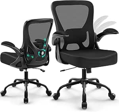 Ergonomic Office Chair with Adjustable Lumbar Support & Breathable Mesh - Gaming Computer Desk Chair
