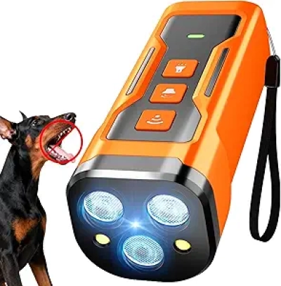 Dog Bark Deterrent Ultrasonic Device - 33FT Range Anti Barking Training Tool