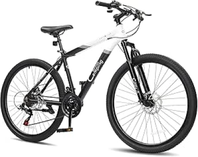 26/27.5" Mountain Bike 21 Speed - Lightweight Aluminum Frame, Dual Disc Brakes