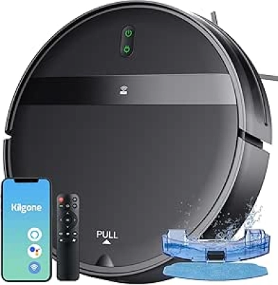 2300Pa Robot Vacuum and Mop Combo with App/Alexa Control - Pet Hair Cleaner