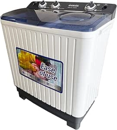 Portable Washing Machine 22lbs Twin Tub with Drain Pump - Compact Washer for Apartments & RVs