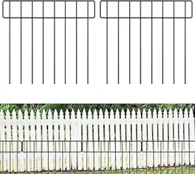 42.5FT No Dig Animal Barrier Fence Panels - 30 Pack Heavy-Duty Dog & Garden Fence