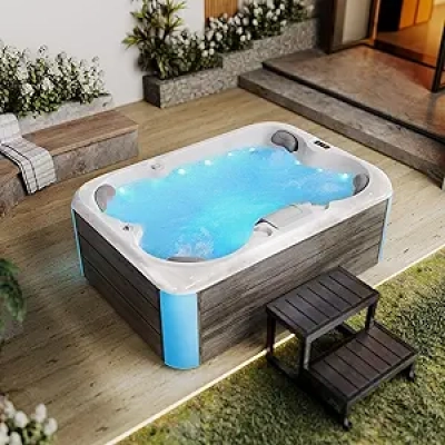 Empava 4-Person Hot Tub 110V | 20-Jet Hydrotherapy Spa for Home Arthritis & Muscle Relief