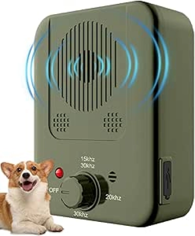 Ultrasonic Anti Barking Device - Automatic Dog Bark Deterrent for Indoor & Outdoor