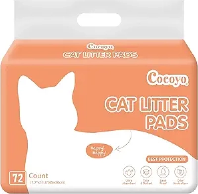 COCOYO Cat Litter Pad Refills 17.7x11.8 - 72 Count Pack