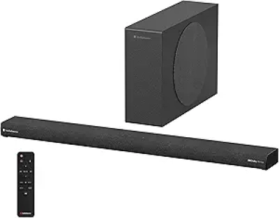 AudioSource 2.1 Soundbar with Wireless Subwoofer, 240W Dolby Atmos, Bluetooth