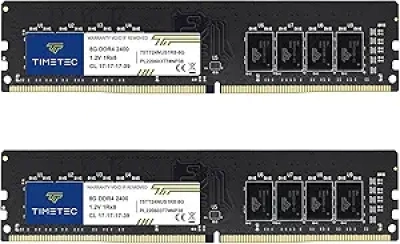Timetec Premium 16GB DDR4 2400MHz Desktop RAM Kit (2x8GB) - PC4-19200