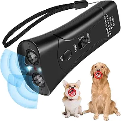 Ultrasonic Dog Bark Control Device - Safe 3-in-1 Deterrent for All Dogs