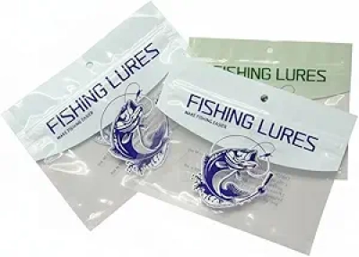 50pcs Waterproof Fishing Bait Bags 6x4" - PE Zipper Storage for Hooks & Lures