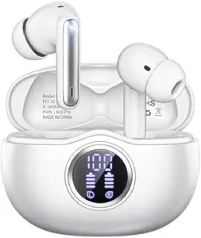 Wireless Earbuds Bluetooth 5.3 - 50H Playback, HiFi Stereo, ENC Noise Canceling, IPX7 Waterproof