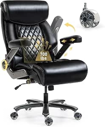 700LBS Heavy Duty Office Chair with 4D Armrest & Airbag Lumbar Support