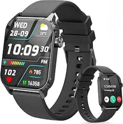 Smart Watch for Women & Men - 1.83" HD Display, 120 Sports Modes, Heart Rate Monitor