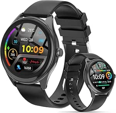 Smart Watch for Women & Men - 120 Sports Modes, Heart Rate Monitor, IP67 Waterproof