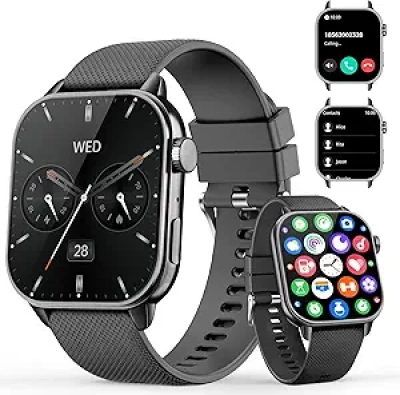 Smart Watch 1.85'' AMOLED HD - Heart Rate Monitor, 120+ Sports Modes, IP68 Waterproof