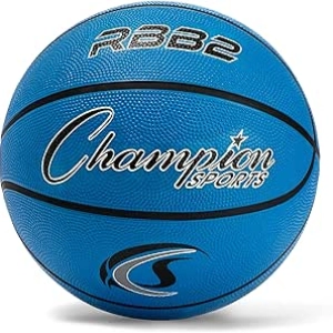 Champion Sports Rubber Basketballs - Heavy Duty Indoor/Outdoor Pro-Style Balls