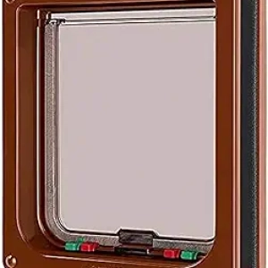 Cat Mate 4-Way Locking Large Cat Flap - Secure Pet Door for Cats & Small Dogs