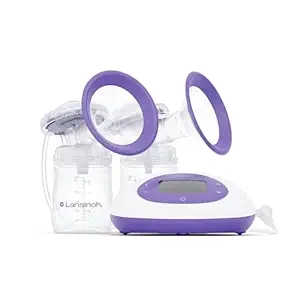 Lansinoh Signature Pro Double Electric Breast Pump | Portable LCD Display, 3 Modes