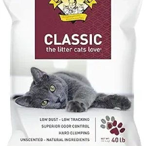 Precious Cat Classic Premium Clumping Cat Litter 40 lb - Dust Free & All Natural