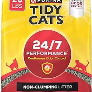 Purina Tidy Cats Non-Clumping Cat Litter - 24/7 Odor Control, 20 lb