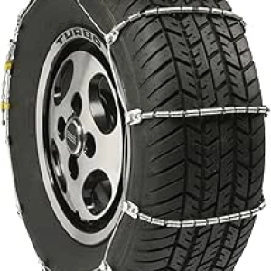 SCC SC1032 Radial Chain Cable Traction Tire Chains - Snow & Ice Safety (Set of 2)