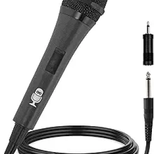 Professional Wired Karaoke Microphone | Singing Machine Dynamic Mic for Parties & Events
