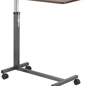 Drive Medical Overbed Table with Wheels - Adjustable Height 28-45 inches