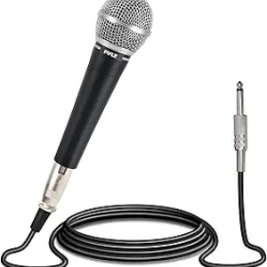 Professional Dynamic Cardioid Microphone with XLR Cable | Pyle Studio & Stage Mic