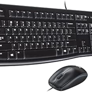 Logitech MK120 Wired Keyboard and Mouse Combo - USB, Full-Size, Windows Compatible
