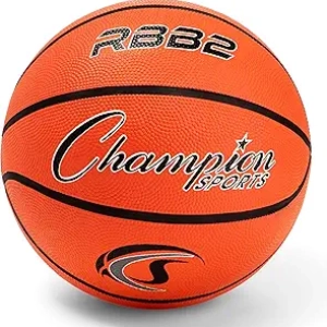 Champion Sports Rubber Basketballs | Heavy Duty Indoor/Outdoor Pro-Style Balls