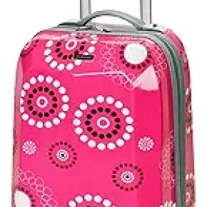 Rockland Vision Pink Pearl 20-Inch Hardside Spinner Carry-On Luggage