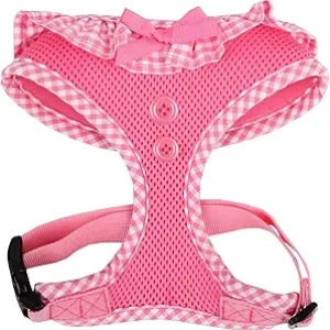 Authentic Puppia Vivien Pink Harness for Dogs - Medium Size