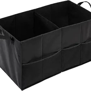 Honey-Can-Do Soft Storage Chest - Black Folding Car Trunk Organizer