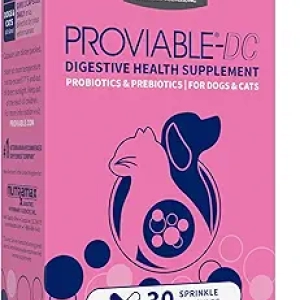 Nutramax Proviable Probiotics for Dogs & Cats - 5 Billion CFUs Digestive Health