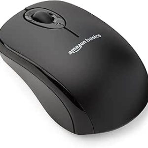 Amazon Basics 2.4 GHz Wireless Optical Mouse - USB Nano Receiver, Black
