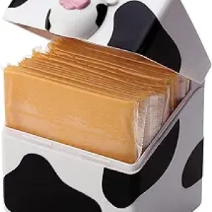 Joie Moo Moo Sliced Cheese Storage Container - Flip Top Fridge Organizer