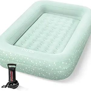 Intex Kids Travel Air Mattress | Portable Inflatable Bed for Toddlers Ages 3-6